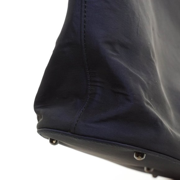 Auth Gucci Hand Bag Navy Blue Nylon #8276G52 - Picture 9 of 15